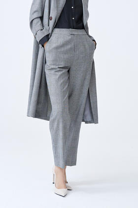 千鸟格羊毛女萝卜裤 SJF93W366N