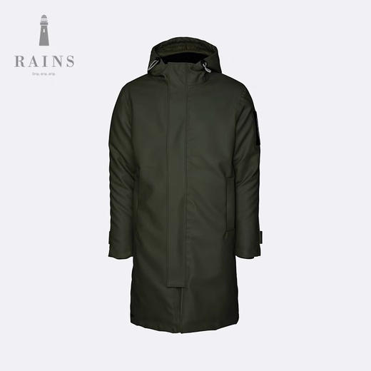 北欧Rains高端长款加厚棉衣pu面料防风防水天花板级别 商品图0