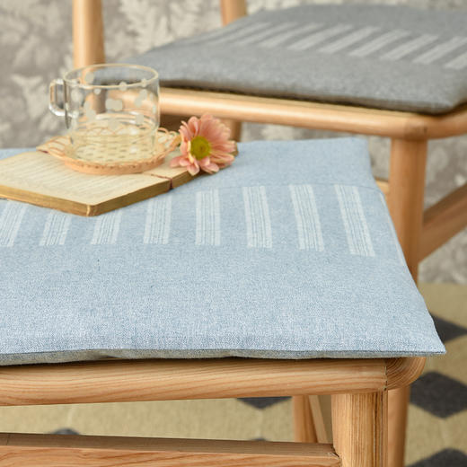 磨毛条纹系列久坐舒适冬季椅垫 商品图2