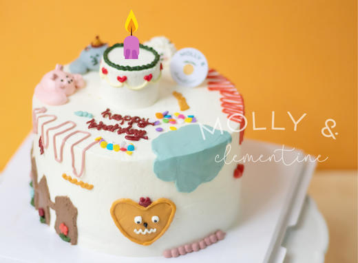 立体小动物复古奶油蛋糕（提前一天预定） 商品图1