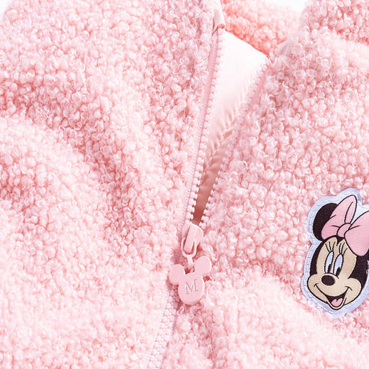 迪士尼米妮女童马甲秋冬季新款宝宝毛绒坎肩儿童卡通可爱马夹潮 商品图8