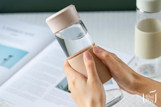 【昀蓉·定制周边】韩版防烫玻璃水杯400ml（颜色随机） 商品图5