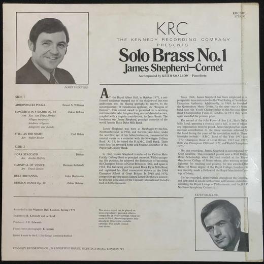 LP黑胶唱片 詹姆斯·谢波德《第一铜管乐独奏曲》 商品图1
