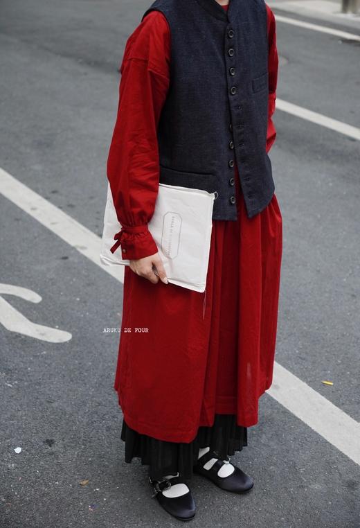 ECOLE DE CURIOSITES 小立领扣钮马甲 商品图6