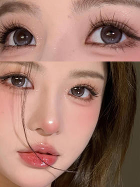 Claire color 水光狗狗眼灰 年抛 2片 14.5mm 着色13.8mm 基弧8.6 含水38% 韩国进口