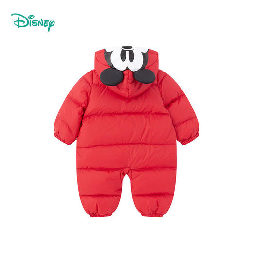 迪士尼男女宝宝羽绒服新生儿爬服冬装新款轻婴儿白鸭绒连体衣 商品图4