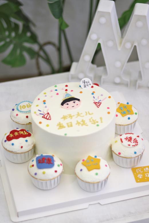 【生日蛋糕】手绘纸杯蛋糕款 商品图0