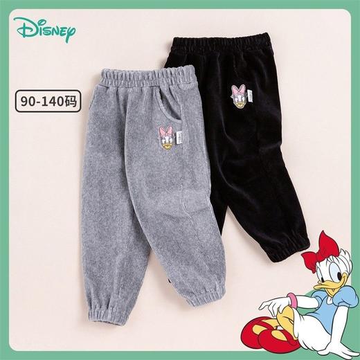 迪士尼女童宝宝长裤春秋时尚新款中小童灯芯绒休闲裤子 商品图3