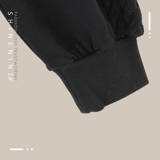 FM19AW6B-CK1976毛线拼接绣花束脚裤 商品图2