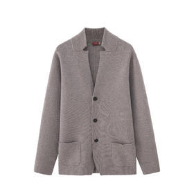 经典开衫（加厚） 灰黑/原色