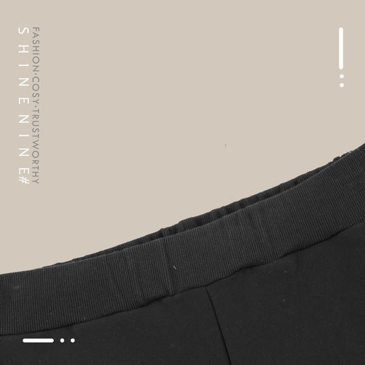 FM19AW6B-CK1976毛线拼接绣花束脚裤 商品图1