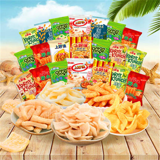 【零食大礼包】上好佳鲜虾片虾条多口味规格休闲童年零食大礼包薯片 商品图7