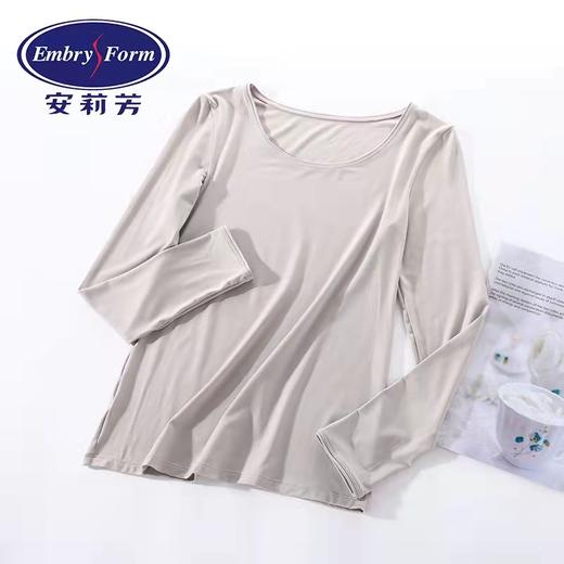 安莉芳女士秋冬基础薄款圆领打底衫抑菌舒适保暖上衣秋衣ED00179 商品图1