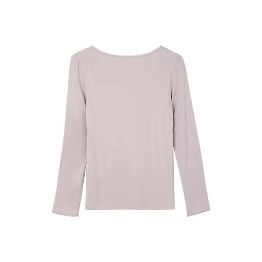 安莉芳女士秋冬基础薄款圆领打底衫抑菌舒适保暖上衣秋衣ED00179 商品图2