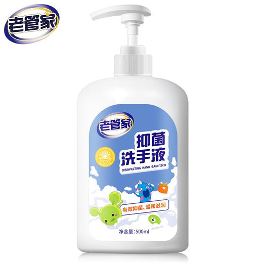 G| 老管家抑菌洗手液家用儿童宝宝成人通用型易洗非杀菌消毒500ml*2（普通快递） 商品图0