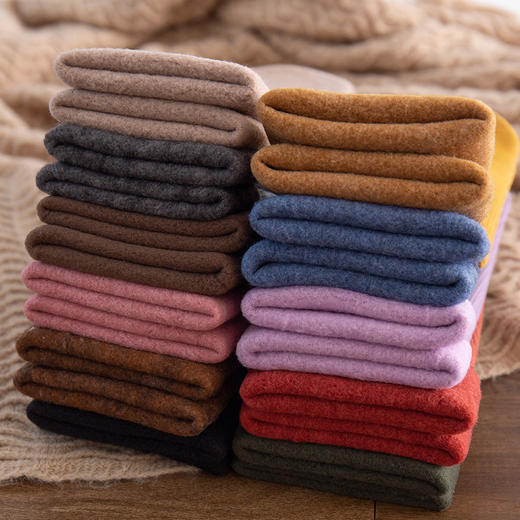 【5双】组合山羊绒雪地袜地板袜加厚加绒暖脚袜男女通穿中筒女袜男袜 商品图1