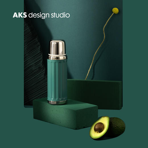 香港AKS不锈钢保温杯苏尼翁复古杯大容量 绿色 商品图1