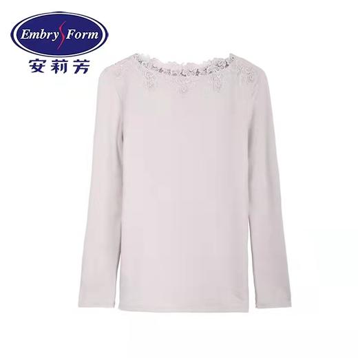 安莉芳女士一字领蕾丝打底上装秋冬修身加厚美体暖衣ED00200 商品图0