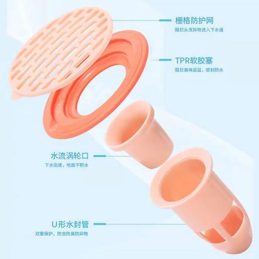 【拍1发3】第五代新型地漏 防虫防臭防反味神器 通用硅胶地漏盖 商品图4