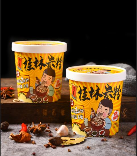 崇善桂林米粉切粉宽粉140g桶装传统味老坛酸菜味 商品图4