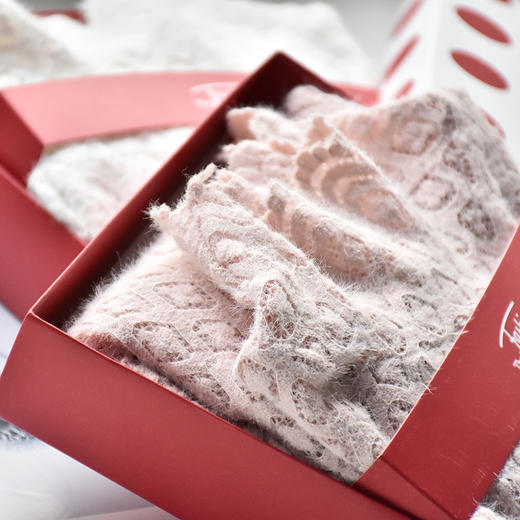 QB-B343水貂绒蕾丝打底衫四叶中高领套头内搭加厚水貂绒蕾丝打底衫 商品图0