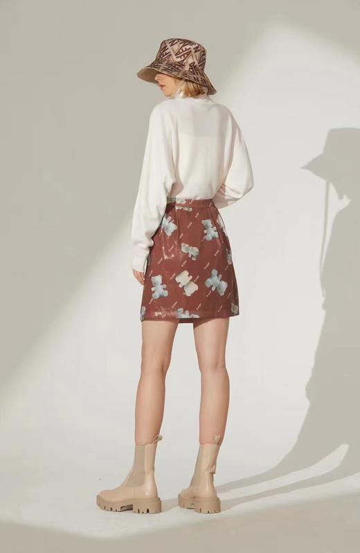 双熊绣花装饰高领毛衣 商品图4