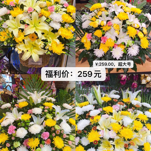 悼念花篮1002款～超大号 商品图4