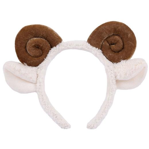 秒杀（单拍不发）卡通毛绒发箍可爱羊角发卡派对发饰直播头饰羊羔毛小羊派对发箍女 商品图4