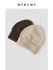 HIDEMI 浣熊毛系列翻边针织圆帽 豆乳米/深摩卡 商品缩略图3