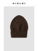 HIDEMI 浣熊毛系列翻边针织圆帽 豆乳米/深摩卡 商品缩略图2