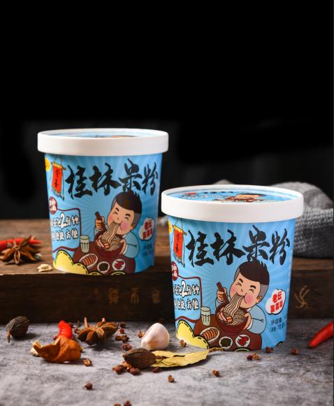 崇善桂林米粉切粉宽粉140g桶装传统味老坛酸菜味 商品图5