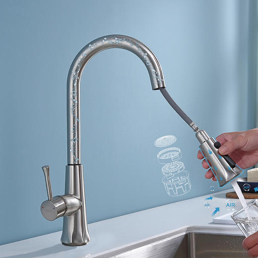 SQ：5191智能触控厨房大抽拉-镍拉丝-铜 商品图2