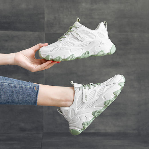 ZHR厚底老爹鞋女ins超火小白鞋 商品图5