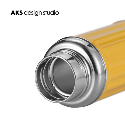 香港AKS不锈钢保温杯苏尼翁复古杯大容量 黄色 商品图1