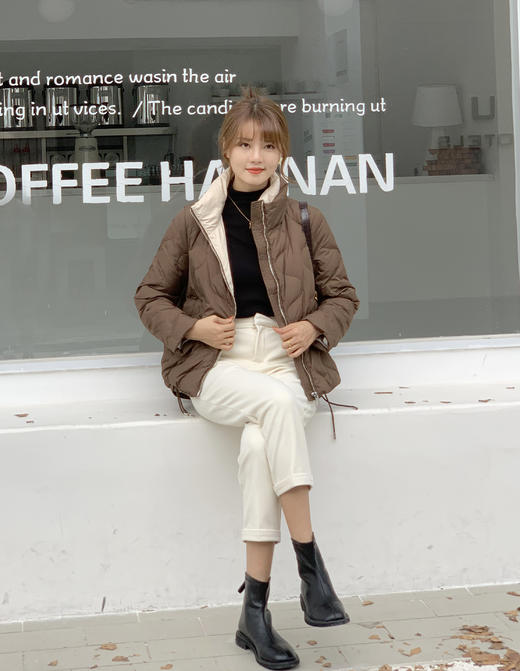 【百图lulu私服】【毛呢裤】九分裤 高腰显瘦直筒宽松  毛呢裤  烟管裤 商品图13