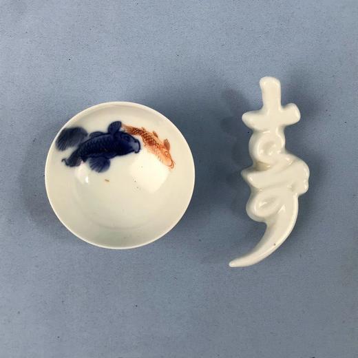 日本三幸园和风金鱼纹饰茶具套组 40件装 原木盒保留 商品图2