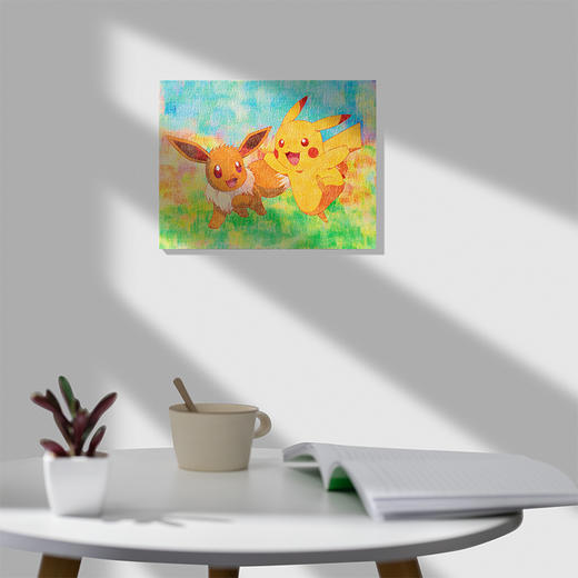 366片 无框平面拼图 HN1042 彩纹漆皮卡丘&伊布 商品图3