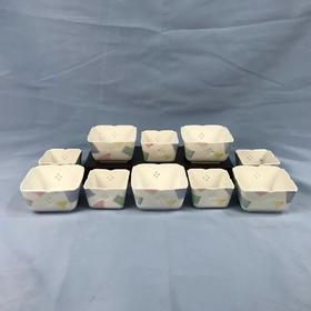 日本有田烧岩田屋亲子钵 10件装 原木盒保留 实物见视频