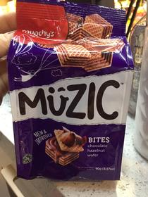 MUZIC 马奇新新妙乐榛子巧克力味威化饼干90g