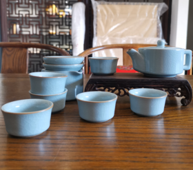 冰裂窑烧茶具套装