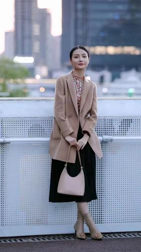 3F玖姿双面呢大衣