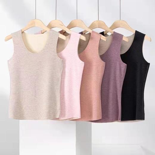 竹纤维女士羊毛蚕丝无痕保暖背心2904 商品图0