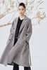  双排扣水波纹羊绒呢女长大衣 SJF92W821A 商品缩略图2