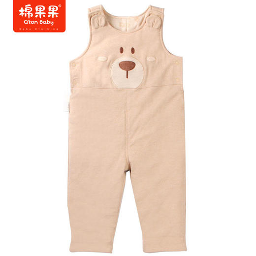 棉果果秋冬季新疆彩棉男童女童夹棉背带裤M401204117615 商品图0