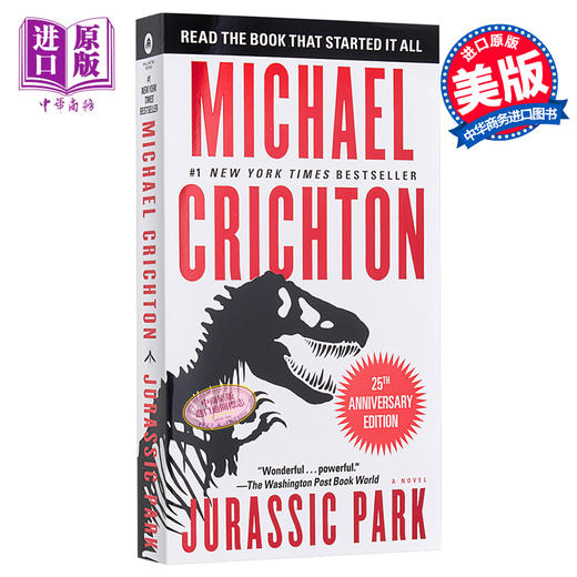 【中商原版】侏罗纪公园 英文原版 Jurassic Park 1 豆瓣高分 迈克尔 克莱顿 Michael Crichton 恐龙 同名热门电影小说 商品图8