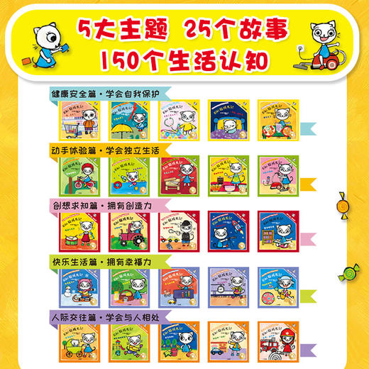 kiki猫成长记套装全25册2-6岁亲子互动故事生活认知 人际交往 抓住成长敏感期成长主题绘本儿童绘本小学生课外阅读 商品图2