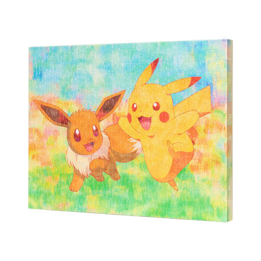 366片 无框平面拼图 HN1042 彩纹漆皮卡丘&伊布 商品图1