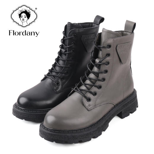 弗洛丹尼2021圆头厚底时尚女鞋D218602 商品图0