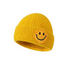 秋冬新款韩版可爱卡通笑脸针织毛线帽保暖儿童帽糖果色宝宝帽子 商品缩略图4