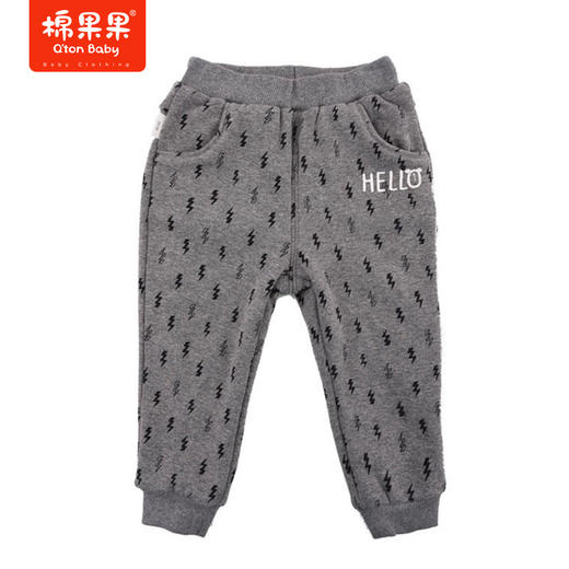 棉果果秋冬季男童印花长裤M412200419665 商品图0